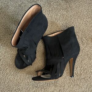 Maison Martin Margiela Black Fringe Heels